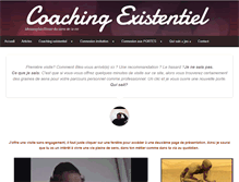 Tablet Screenshot of coachingexistentiel.com